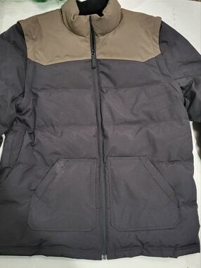 O'Neill Puffer Jacket Mens XXL Brown/Black TRVLR Away Packable Hyperdry Outdoor